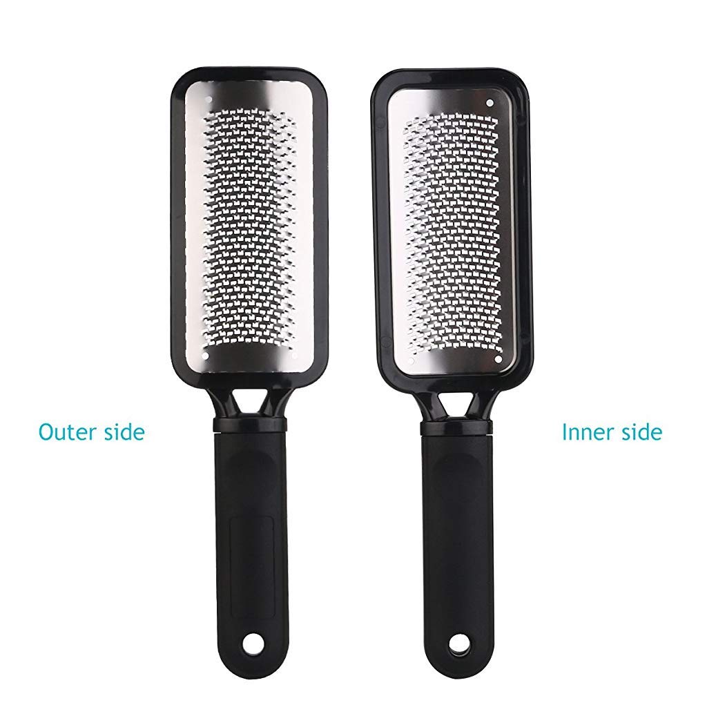 MAYCREATE® Leg Heel Foot Scrubber for Dead Skin Stainless Steel Exfoliating Cleaner File Callus Remover for Cracked Heels Pedicure Kit Very Sharp Big 11 x 3 inch 3PCS MAYCREATE® Leg Heel Foot Scrubber for Dead Skin Stainless Steel Exfoliating Cleaner File Callus Remover for Cracked Heels Pedicure Kit Very Sharp Big 11 x 3 inch 3PCS